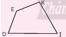 Tính chu vi hình tứ giác DEKI, biết: DE = 2 cm, EK = 2 cm, KI = 3 cm (ảnh 1)