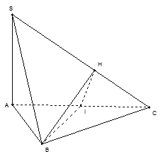 Cho hình chóp S.ABC có đáy ABC là tam giác đều, SA vuông góc mp ABC. Gọi (P) là mặt phẳng qua B và vuông góc với SC. Thiết diện của (P) và hình chóp S.ABC là: (ảnh 1)