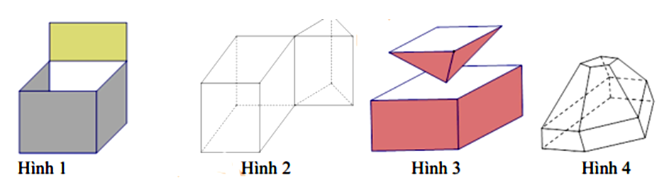 Hình vẽ nào sau đây là hình biểu diễn một hình đa diện?   (ảnh 1)