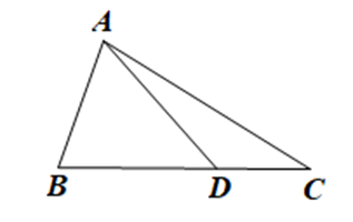 Dựa vào hình vẽ và chọn đáp án đúng. A. AB + BD > AC; B. AD + DC > AC; C. AB + AD > BC; (ảnh 1)
