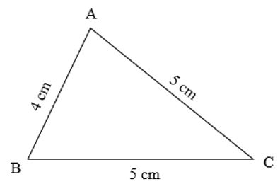 Chu vi hình tam giác ABC là:   A. 14 m B. 14 cm C. 15 m D. 15 cm (ảnh 1)