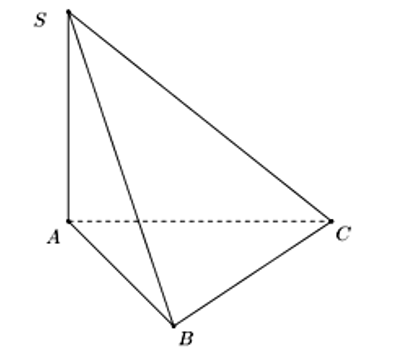 Cho hình chóp S.ABC có đáy ABC là tam giác đều cạnh a. Cạnh bên SA vuông góc với (ảnh 1)