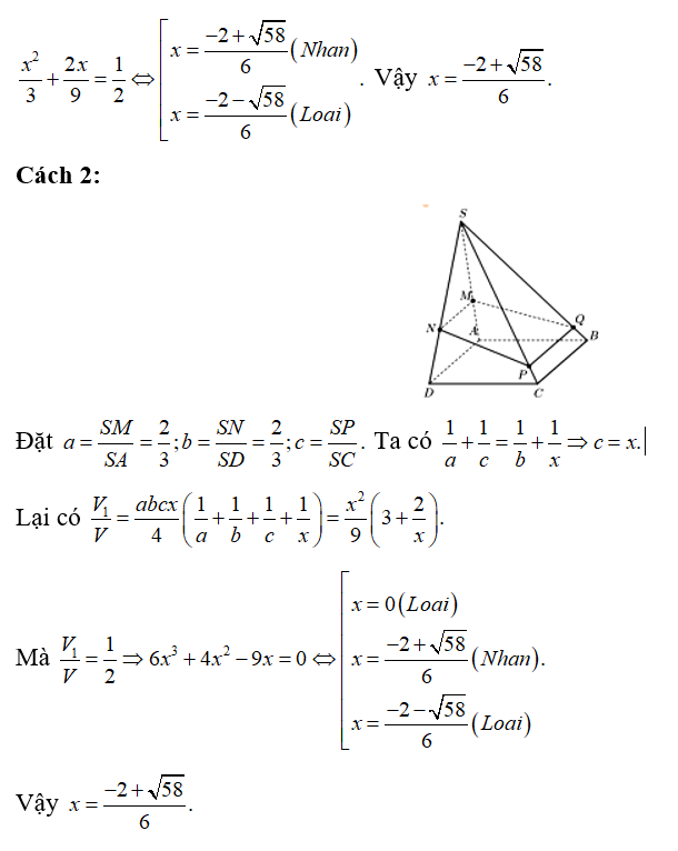 Cho hình chóp S.ABCD có đáy ABCD là hình bình hành. Gọi M,N lần lượt thuộc các cạnh (ảnh 2)