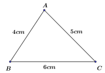 Chu vi tam giác ABC là:   A. 15 cm B. 10 cm C. 12 cm D. 13 cm (ảnh 1)