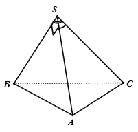 Cho hình chóp S.ABC có góc BSC = 120 độ, góc CSA = 60 độ, góc ASB = 90 độ, SA = SB = SC Gọi I là hình chiếu vuông góc của S lên mp(ABC).  (ảnh 1)