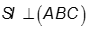 Cho hình chóp S.ABC có SA = SB = SC, góc bsc = 120 độ, góc csa = 60 độ. Vẽ sh vuông góc mp abc, h thuộc mp abc . Khẳng định nào sau đây đúng: (ảnh 7)