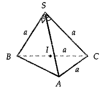 Cho hình chóp S.ABC có SA = SB = SC, góc bsc = 120 độ, góc csa = 60 độ. Vẽ sh vuông góc mp abc, h thuộc mp abc . Khẳng định nào sau đây đúng: (ảnh 3)