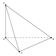 Cho tam giác ABC vuông cân tại A  và BC = a. Trên đường thẳng qua A  vuông góc với (ABC) lấy điểm S sao cho (ảnh 1)