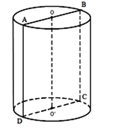 Cho hình trụ tròn xoay có diện tích thiết diện qua trục là 100a^2. Diện tích xung  (ảnh 1)