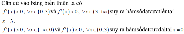 Cho hàm số f(x) có bảng biến thiên như sau (ảnh 2)
