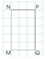 Cho hình chữ nhật MNPQ có MN = 5 cm. Tính độ dài PQ   A. PQ = 5 cm B. PQ = 5 m C. PQ = 3 cm D. PQ = 3 m (ảnh 1)