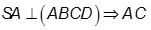 Cho hình chóp S.ABCD có đáy là hình vuông cạnh a, SA vuông góc mp ABCD và SA = a căn bậc hai 6. Gọi anpha là góc giữa SC và (ABCD). Chọn khẳng định đúng: (ảnh 4)