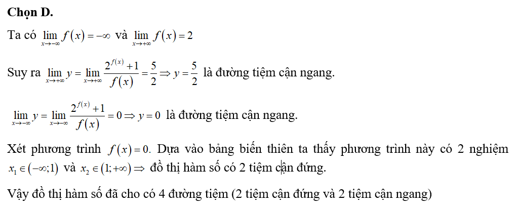 Cho hàm số y= f(x) liên tục trên mỗi khoảng ( âm vô cùng; 1 ) và (1; dương vô cùng), có bảng biến thiên (ảnh 2)