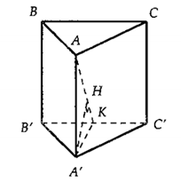 Cho lăng trụ đứng ABCD.A'B'C'D' có đáy ABCD là hình thoi cạnh a và góc bad = 60 độ. Gọi O, O' lần lượt là tâm của hai đáy (ảnh 2)