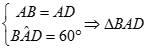 Cho lăng trụ đứng ABCD.A'B'C'D'  có đáy ABCD  là hình thoi cạnh a  và góc bad = 60 độ. Gọi O, O' lần lượt là tâm của hai đáy (ảnh 1)