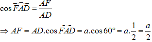 Cho hình lăng trụ lục giác đều ABCDEF.A'B'C'D'E'F' có cạnh bên bằng a và ADD'A' là hình vuông. Cạnh đáy của lăng trụ bằng: (ảnh 6)
