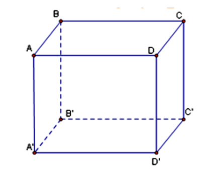 Cho hình hộp chữ nhật ABCD.A'B'C'D' có BA=a,BC= 2a,BB'= 3a. Thể tích V của khối hộp  (ảnh 1)