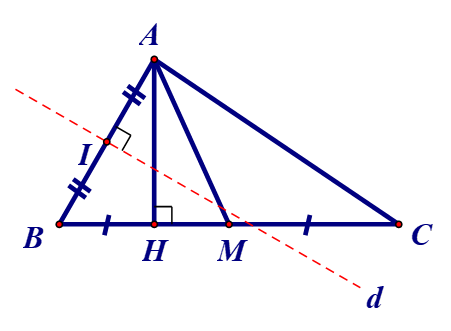Cho tam giác ABC có tọa độ đỉnh B(4; –3). Đường trung tuyến AM có phương trình (ảnh 1)
