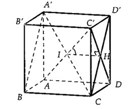 Cho hình lập phương ABCD.A'B'C'D'.  Gọi anpha là góc giữa AC' và (A'BCD'). Chọn khẳng định đúng: (ảnh 2)