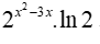 Cho hàm số  y= 2^x^2-3x có đạo hàm là (ảnh 3)