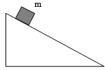 Vật m = 5 kg bắt đầu trượt trên mặt phẳng nghiêng góc 300 so với phương ngang như hình vẽ.  (ảnh 1)