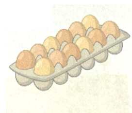 Mẹ mua 3 hộp trứng, mỗi hộp có 12 quả. Số trứng mẹ đã mua là:   A. 3 × 12 = 36 (quả) B. 12 – 3 = 9 (quả)  (ảnh 1)