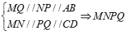 Cho tứ diện ABCD có AB vuông góc với CD, AB = CD = 6. M là điểm thuộc BC sao cho MC = x.BC (0 < x < 1). Mặt phẳng (P) song song với AB và CD (ảnh 2)