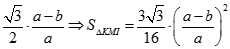 Cho tứ diện ABCD có hai mặt (ABC) và (SBC) là hai tam giác đều cạnh a, sa = a căn bậc hai 3/2. M là điểm trên AB sao cho AM = b (0 < b < a). (ảnh 7)