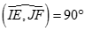 Cho tứ diện ABCD có AB = CD. Gọi I, J, E, F lần lượt là trung điểm của AC, BC, BD, DA. Góc giữa IE và JF là: (ảnh 3)
