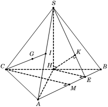Cho hình chóp S.ABC có đáy ABC là tam giác đều cạnh a, hình chiếu vuông góc của đỉnh S trên mặt phẳng (ABC) là trung điểm H của cạnh BC. Góc giữa đường thẳng SA và mặt phẳng (ABC) (ảnh 1)