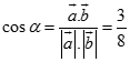 Cho hai vec tơ a, b thỏa mãn trị tuyệt đối vecto a = 4, trị tuyệt đối vecto b = 3, trị tuyệt đối vecto a - vecto b = 4.  (ảnh 6)