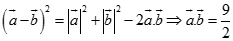 Cho hai vec tơ a, b thỏa mãn trị tuyệt đối vecto a = 4, trị tuyệt đối vecto b = 3, trị tuyệt đối vecto a - vecto b = 4.  (ảnh 5)