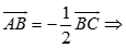 Trong các mệnh đề sau đây, mệnh đề nào là đúng? A. Nếu vecto AB = 1/2 vecto BC thì B là trung điểm của đoạn ac (ảnh 1)