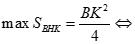 e) Tìm vị trí của M để diện tích tam giác BHK lớn nhất. D. M là các giao điểm của đường tròn đường kính BC (ảnh 7)