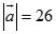 Cho hai vec tơ a, b thỏa mãn trị tuyệt đối vecto a = 26, trị tuyệt đối vecto b = 28, trị tuyệt đối vecto a + vecto b = 48. (ảnh 2)
