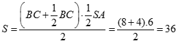 Cho hình chóp S.ABDC có đáy ABDC là hình bình hành tâm O, AD, SA, AB đôi một vuông góc, AD = 8, SA = 6. (P) là mặt phẳng (ảnh 1)