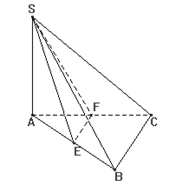 Cho hình chóp S.ABC có đáy ABC là tam giác vuông tại B, SA vuông góc mp ABC Gọi E, F lần lượt là trung điểm của các cạnh AB và AC (ảnh 1)