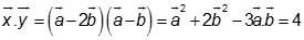 Cho hai vec tơ a, b thỏa mãn trị tuyệt đối vecto a = 4, trị tuyệt đối vecto b = 3, vecto a. vecto b = 10. Xét hai véc tơ ; . (ảnh 7)