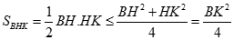 e) Tìm vị trí của M để diện tích tam giác BHK lớn nhất. D. M là các giao điểm của đường tròn đường kính BC (ảnh 1)