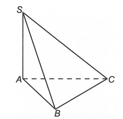 Cho hình chóp tam giác SABC  là tam giác vuông tại A, AB = a ,AC = 2a  , cạnh bên SA vuông góc với mặt đáy (ảnh 1)