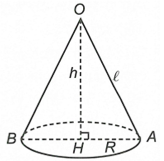 Tính diện tích xung quanh của khối nón có thiết diện qua trục là tam giác vuông cân diện tích bằng 2? (ảnh 1)