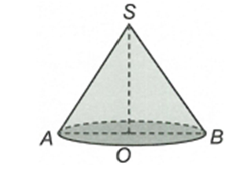 Cho hình nón có góc ở đỉnh bằng 60 độ, diện tích xung quanh bằng 6 pi a^2. Thể tích V của khối nón đã cho là (ảnh 1)