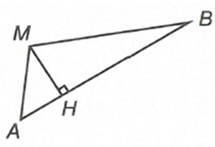 Cho hai điểm A, B cố định. Tập hợp các điểm M sao cho diện tích tam giác MAB không đổi là (ảnh 1)