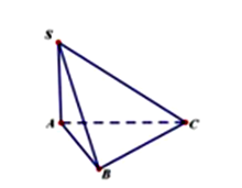 Cho hình chóp S.ABC có SA vuông góc với mặt phẳng (ABC). SA= a căn bậc hai 2 (ảnh 1)