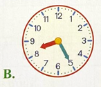 Hôm nay, lớp 3A có bài kiểm tra 15 phút. Bài kiểm tra bắt đầu lúc 8 giờ 25 phút. Đồng hồ (ảnh 2)