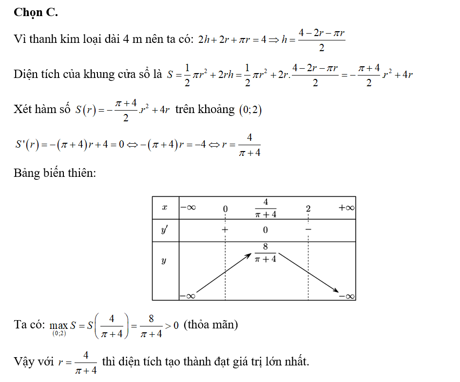 Bác thợ hàn dùng một thanh kim loại dài 4 m để uốn thành khung cửa sổ có dạng như (ảnh 2)