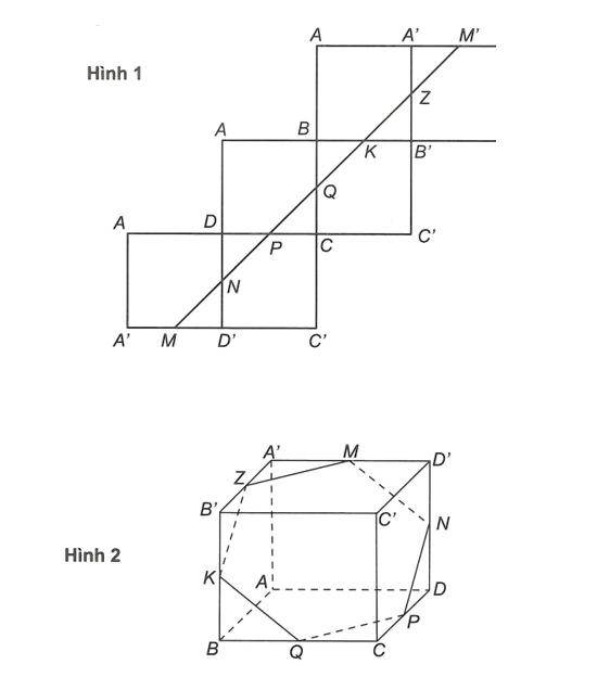 Một con kiến đang ở vị trí M là trung điểm cạnh A'D' của một chiếc hộp hình lập phương (ảnh 1)
