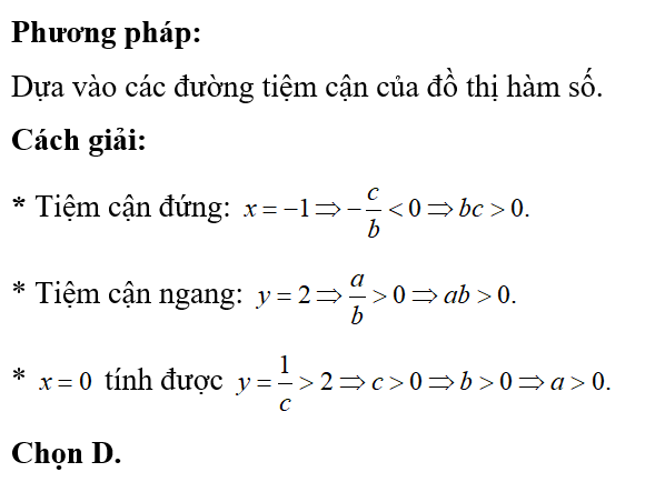 Cho hàm số f(x)=ax+1/bx+c (a,b,c thuoc R) có bảng biến thiên như sau: (ảnh 2)