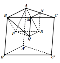 Cho hình lăng trụ tam giác ABC.A'B'C' có diện tích đáy bằng 12 và chiều cao bằng 6. (ảnh 1)