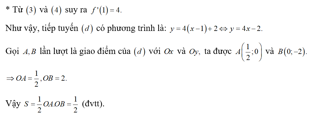 Cho hàm số y = f(x) xác định và có đạo hàm trên R và thỏa mãn (ảnh 2)